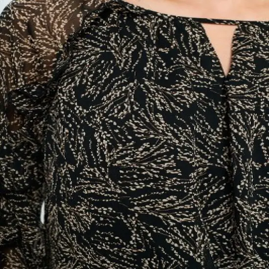 WEST K Women's Gia Tie Front Ruffle Blouse image {5}