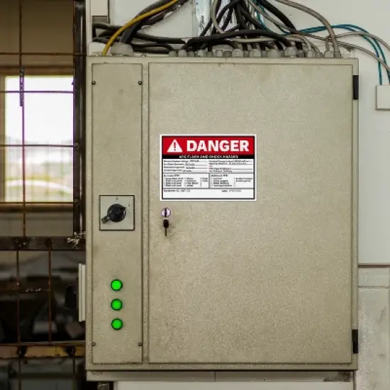 Avery Arc Flash/Shock Danger Labels, Waterproof, UV Resistant, Preprinted, Handwrite-Only, 3.5" x 5", 40 Warning Decal Labels image {2}