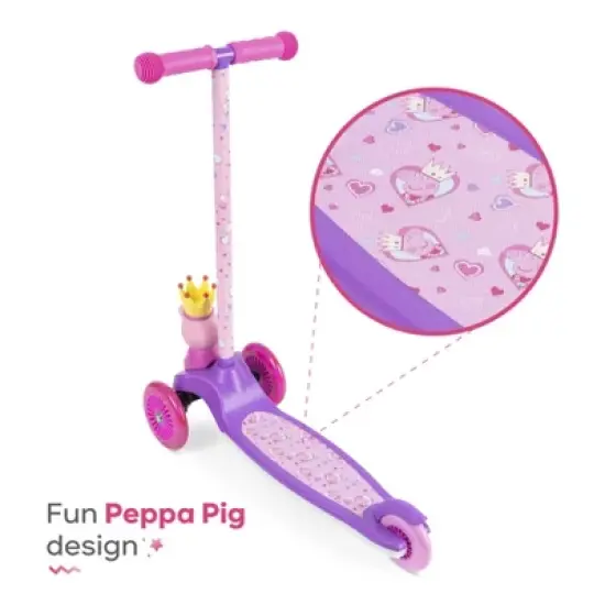 Peppa Pig 3D Tilt and Turn Scooter with Light Up Deck and Wheels image {7}