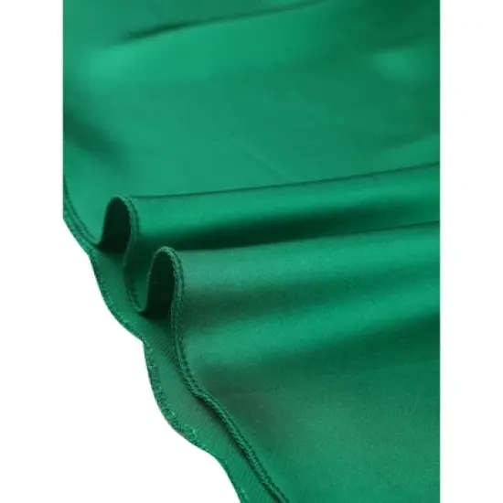 cheibear Women's V-Neck Satin Pajama Nightdress image {4}