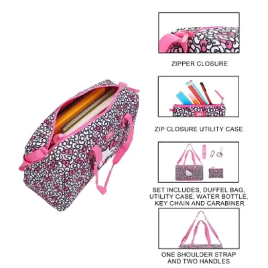 Hello Kitty Bows All-Over Print 5-Piece Duffel Bag Set image {2}