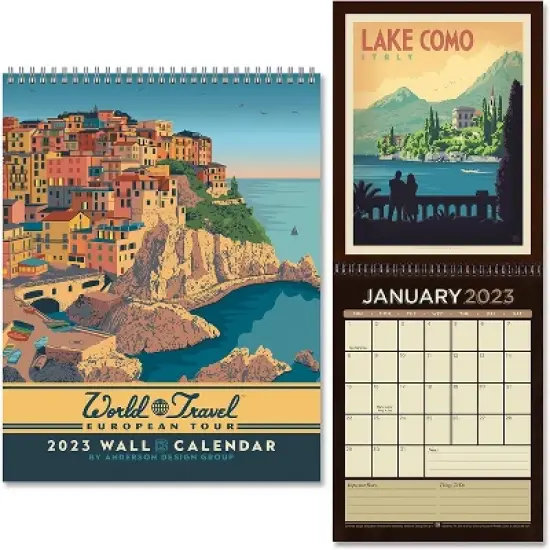 Americanflat 12 Month 2023 Calendar  - Monthly Format Large Wall Calendar - Hanging Wall Planner 10x26 Inches When Open image {4}