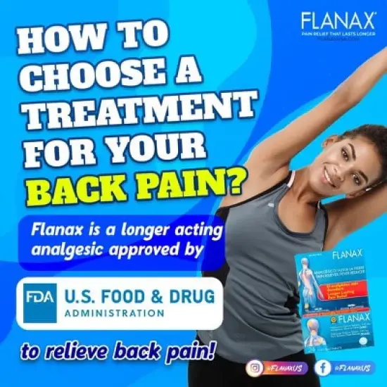 Flanax Naproxen Sodium 220mg Pain Reliever Tablets, 10 Ct image {4}
