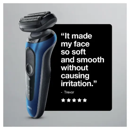 Braun Series 6-6020s Men's Rechargeable Wet & Dry Electric Foil Shaver image {8}