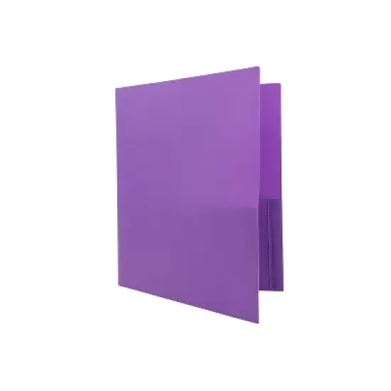 JAM Paper Plastic Two-Pocket School POP Folders Purple Bulk 96/Pack (383Epub) 383EPUB image {3}