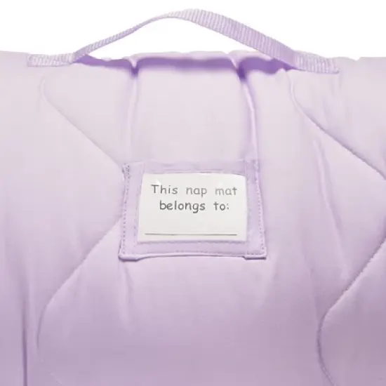 EVERYDAY KIDS Toddler Nap Mat &ndash; Ballerina &ndash; Soft Microfiber, Rollup with Handle & Pillow, for Preschool, Daycare, or Travel image {3}