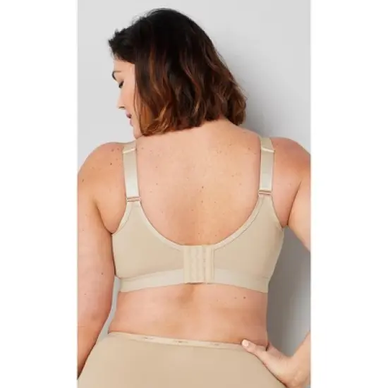 Women's Plus Size Basic Cotton Bra - beige | AVENUE image {1}