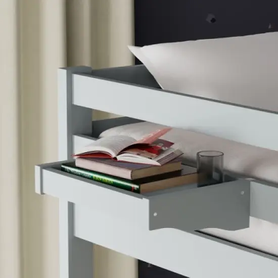 Glenwillow Home Arca Solid Wood Twin Over Twin Bunk Bed image {2}