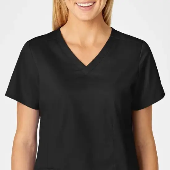 Wink WonderWORK Women's Shaped V-Neck Scrub Top image {3}