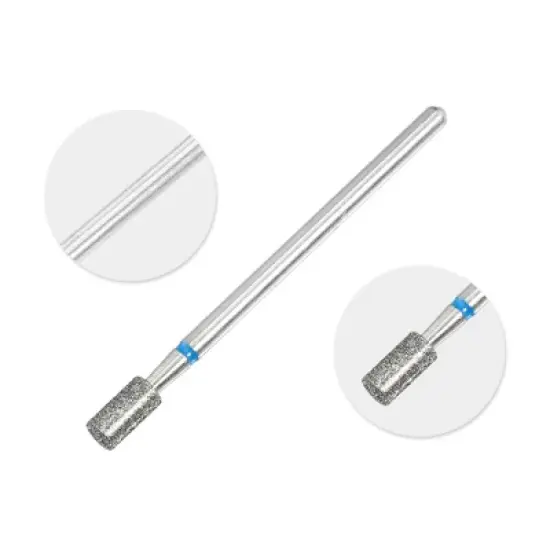 Unique Bargains Emery Nail Drill Bits Set for Acrylic Nails 3/32 Inch Nail Art Tools 44.4mm Length Blue 10Pcs image {2}