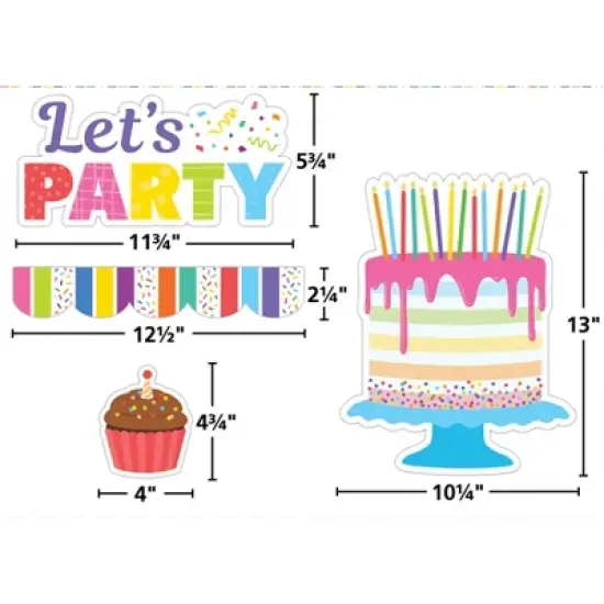 Teacher Created Resources&reg; Colorful Happy Birthday Create & Decorate Quick Kit, 110 Pieces image {1}