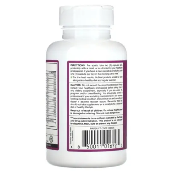 NuBest Hair Xtra, 60 Vegetarian Capsules image {2}