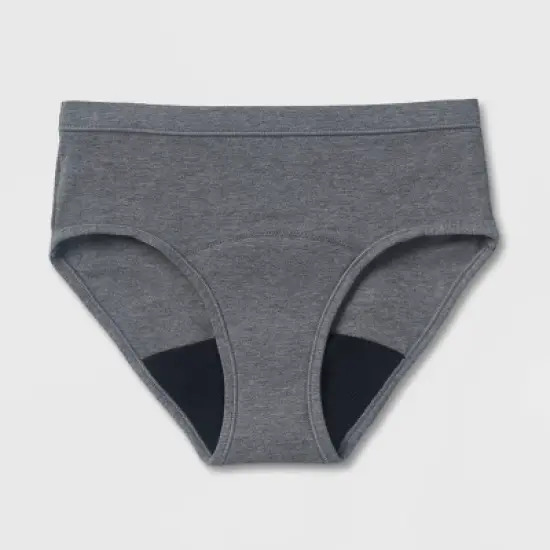 Thinx Teen's 3pc Classic Combo Briefs Period Underwear - Black/Blue/Gray image {4}