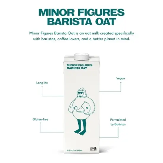 Minor Figures Original Barista Oat Milk - 32 fl oz image {3}