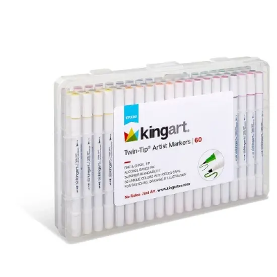 KINGART Twin-Tip Sketch Markers 60 Colors image {7}