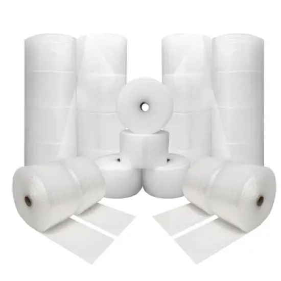 UOFFICE Set of 24 Bubble Rolls 175' x 12" Wide Each Roll- with Small Bubble 3/16" Bubbles - 4200' in Total image {2}
