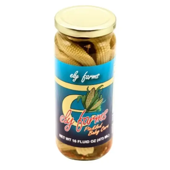 Ely Farms 16 oz Pickled Baby Corn - Pack of 3 image {1}