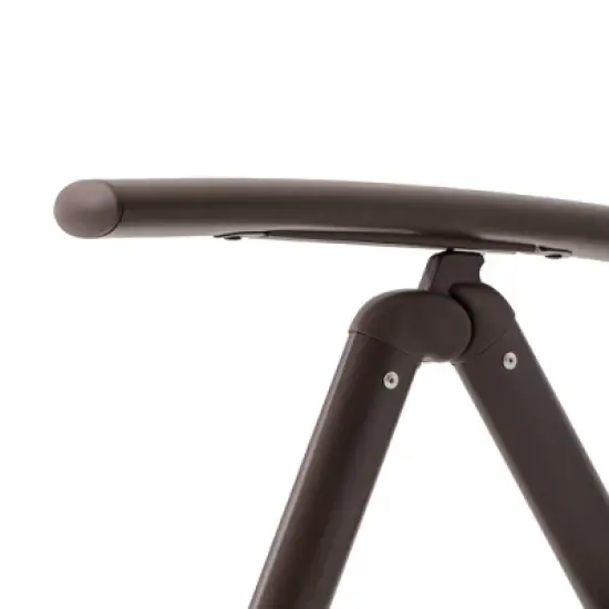 3pc Outdoor Set with Aluminum Adjustable Chaise Lounge & Table Set - Black/Gray - Crestlive Products image {8}