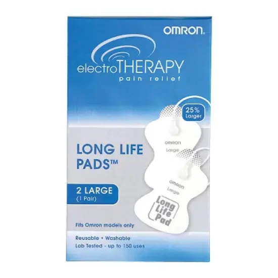 Omron&reg; ElectroTHERAPY TENS Long Life Pads&trade;, Large in White image {3}