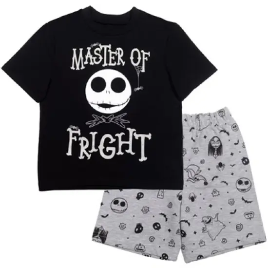 Disney Nightmare Before Christmas Jack Skellington T-Shirt Shorts Black/Gray  image {9}