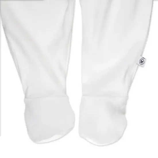 Honest Baby 3pk Footed Harem Pants - White image {2}