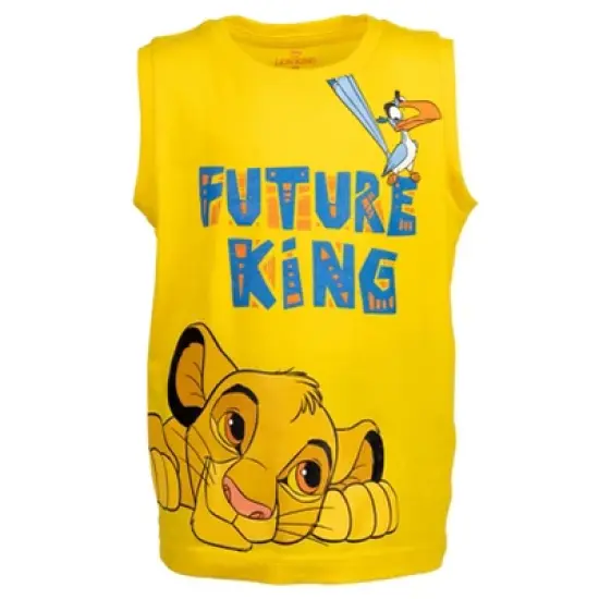 Disney Lion King Pixar Toy Story  Mickey Mouse Goofy T-Shirt Tank Top and Shorts 3 Piece Outfit Set Toddler to Big Kid image {4}