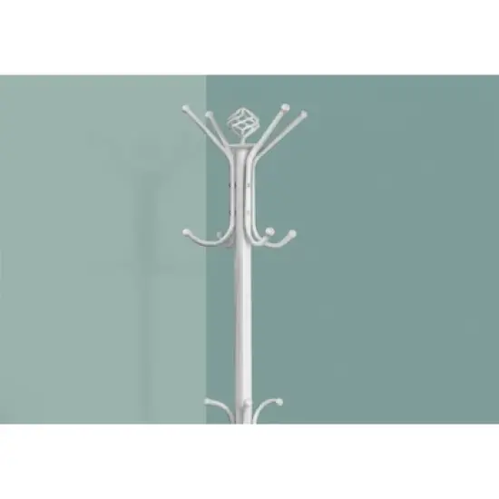 70" Coat Rack White Metal - EveryRoom image {2}