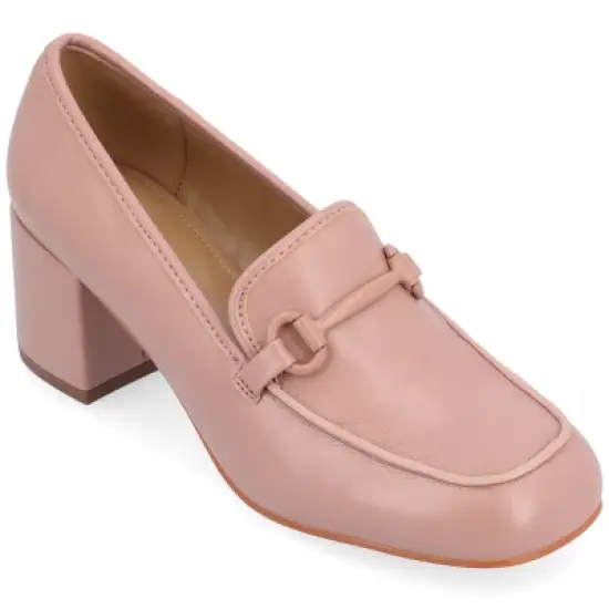 Journee Collection Womens Nysaa Tru Comfort Foam Low Heel Square Toe Pumps image {11}