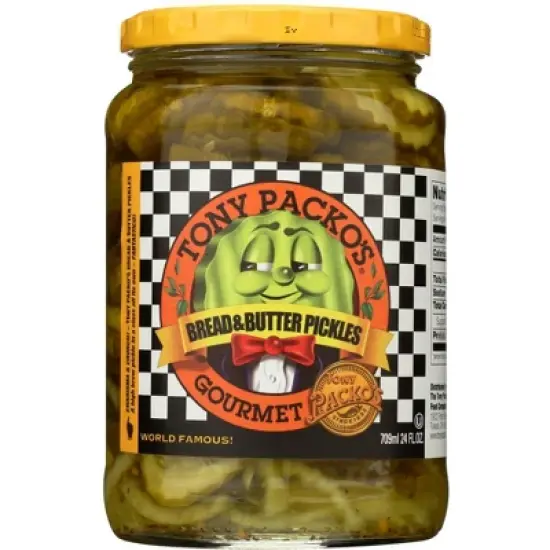 Tony Packo's Pickles Bread and Butter - Case of 12/24 oz image {1}