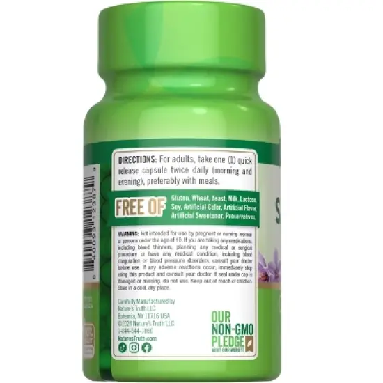 Nature's Truth Saffron Extract Capsules | 60 Count image {6}