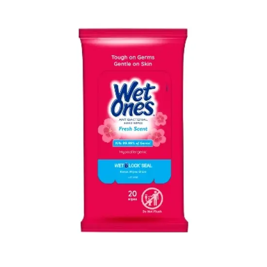 Wet Ones Antibacterial Hand Wipes Travel Pack - Fresh Scent - 20ct image {7}