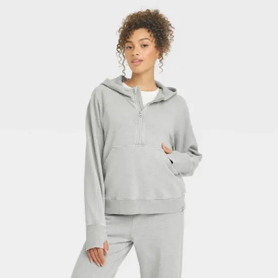 Women's 1/2 Zip Fleece Pullover - JoyLab&trade; image {7}
