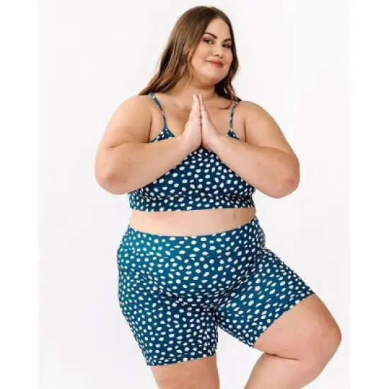 Lime Ricki Women's Indigo Dot Bike Short image {3}