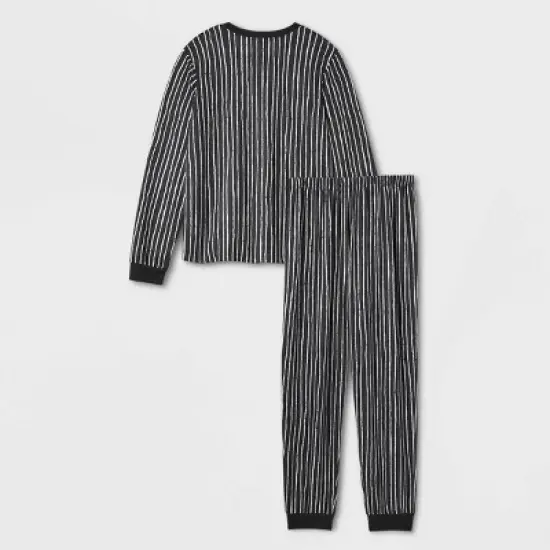 Adult The Nightmare Before Christmas Jack Halloween Matching Family Pajama Set + Mask - Black image {2}