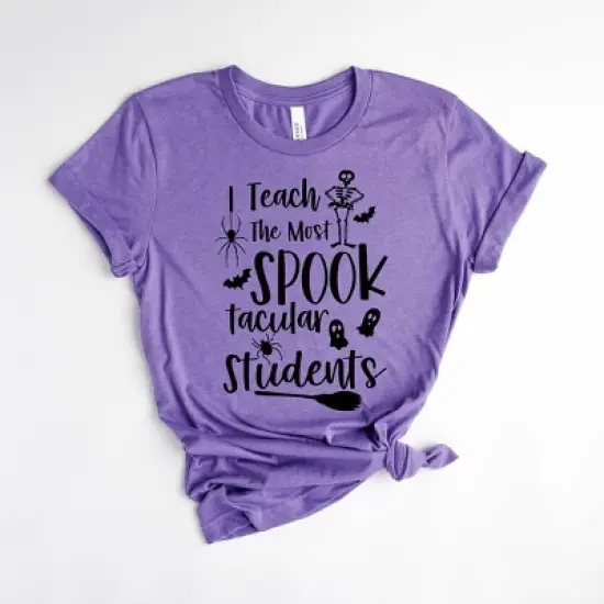 Simply Sage Market Women's I Teach The Most Spooktacular Students Short Sleeve Graphic Tee image {4}