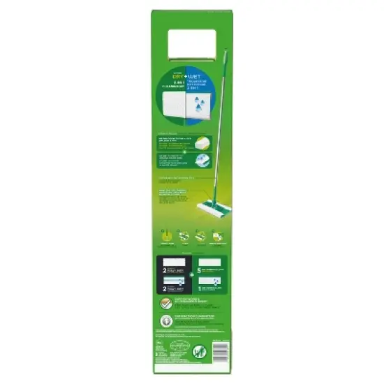 Swiffer Sweeper 2-in-1 Dry + Wet Floor Mopping and Sweeping Kit 1 Sweeper, 7 Dry Cloths, 3 Wet Cloths image {11}