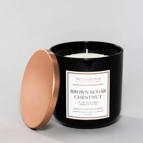 12oz Glass Jar 2-Wick Candle Brown Sugar Chestnut - The Collection By Chesapeake Bay Candle image {5}