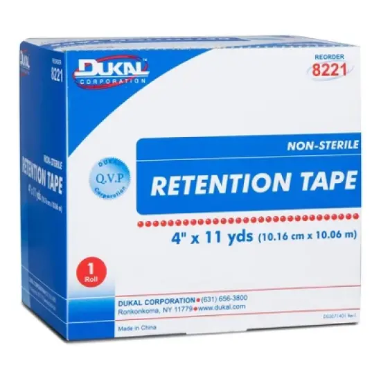 Dukal Pre-Cut Retention Tape 4"X 11 YD image {3}