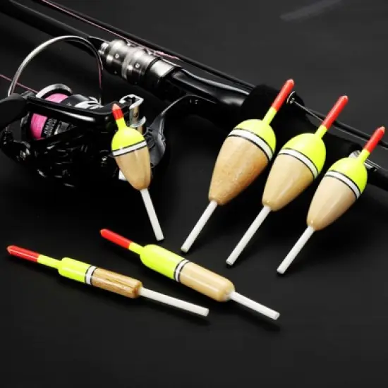 Unique Bargains Plastics Oval Bobber Gear Fishing Floats Rigs 2 Pcs image {2}