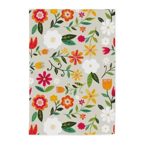 MU Kitchen 2pk Cotton Designer Retro Floral Kitchen Towels image {1}