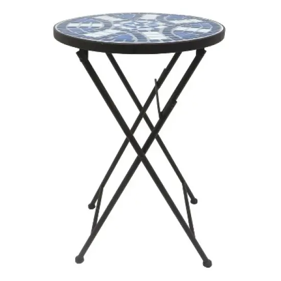 Saint Birch Lori Mosaic Folding Side Table image {1}