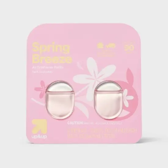 Small Room and Car Clip Refills - Spring Breeze - 0.5oz/2ct - up&up&trade; image {3}