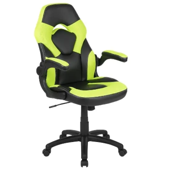 Emma and Oliver Gaming Racing PC Chair with Flip-up Arms image {20}