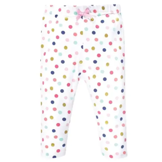 Little Treasure Baby Girl Cotton Bodysuit and Pant Set, Confetti image {3}