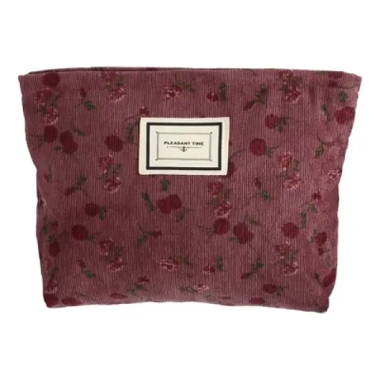 Unique Bargains Women's Floral Zipper Flower Makeup Bags and Organizers 1 Pc image {7}