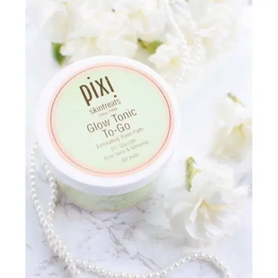 Pixi By Petra Glow Tonic To-Go Exfoliating Toner Pads - 60ct/3.8oz image {2}
