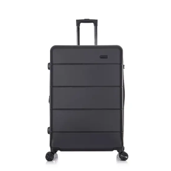 InUSA Elysian Lightweight Hardside Large Checked Spinner Suitcase image {1}