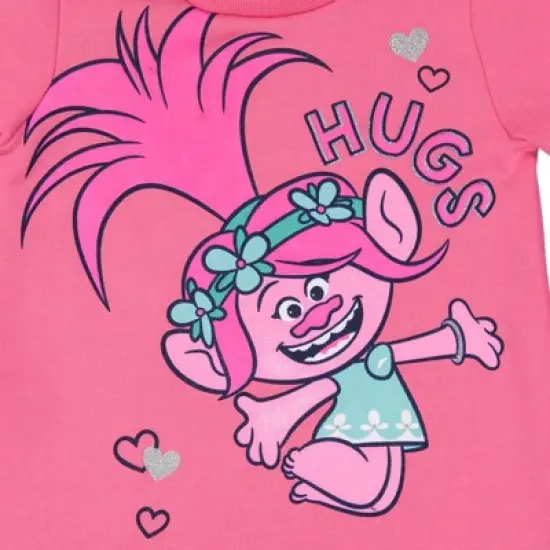 DreamWorks Trolls Poppy Girls Pullover Fleece T-Shirt and Leggings Outfit Set Toddler image {7}