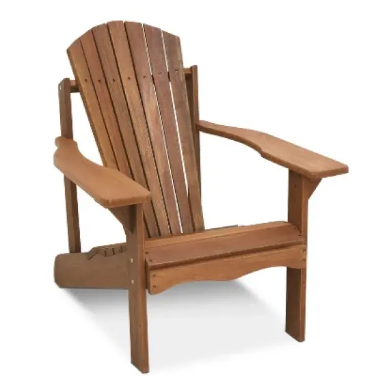 HOMLUX Large Ergonomic Outdoor Adirondack Chair Patio Accent Chair with Arm Rest, All-Weather image {6}