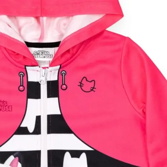 Dreamworks Gabby's Dollhouse Girls Zip Up Hoodie Toddler  image {4}